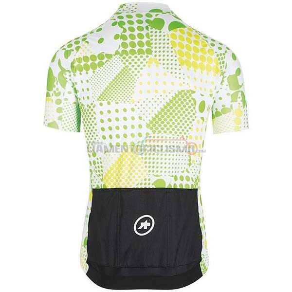 Abbigliamento Ciclismo Assos Erlkoenig Manica Corta 2020 Verde Bianco