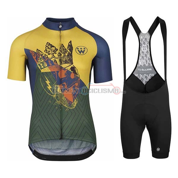 Abbigliamento Ciclismo Assos Fastlane Wyndymilla Manica Corta 2020 Giallo Verde