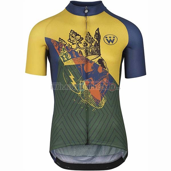 Abbigliamento Ciclismo Assos Fastlane Wyndymilla Manica Corta 2020 Giallo Verde