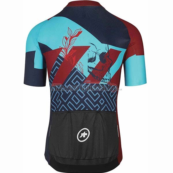 Abbigliamento Ciclismo Assos Fastlane Wyndymilla Manica Corta 2020 Rosso Blu