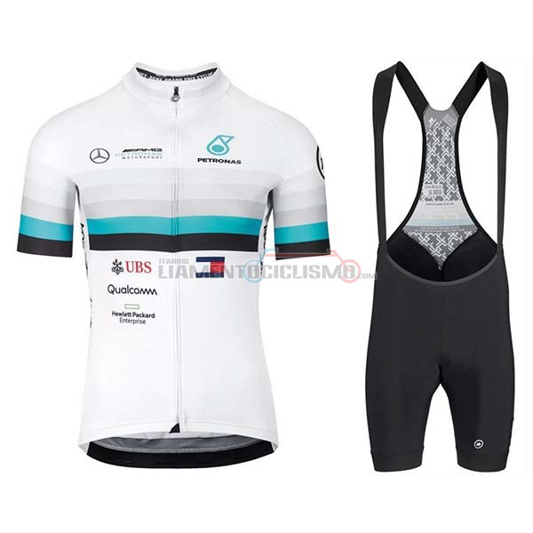 Abbigliamento Ciclismo Assos Manica Corta 2020 Bianco Blu Nero