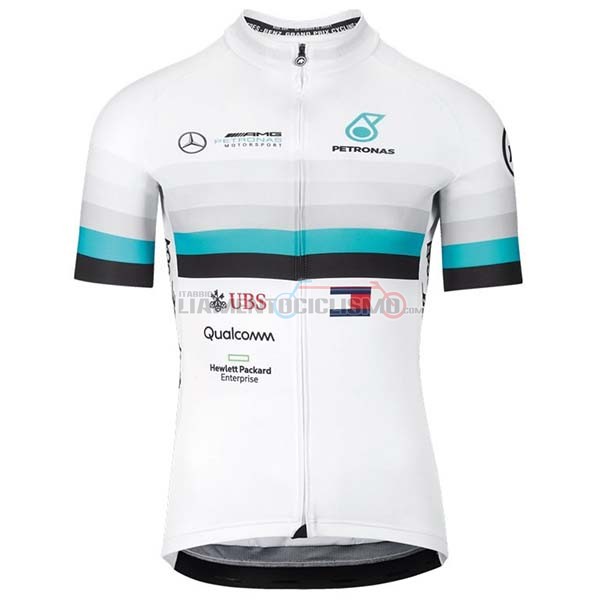 Abbigliamento Ciclismo Assos Manica Corta 2020 Bianco Blu Nero