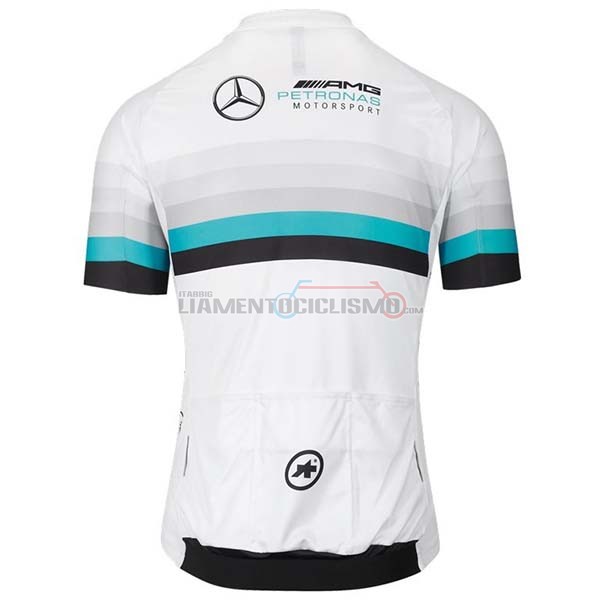 Abbigliamento Ciclismo Assos Manica Corta 2020 Bianco Blu Nero