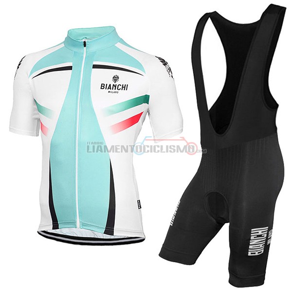 Abbigliamento Ciclismo Bianchi 2017 Milano 2017 verde e bianco