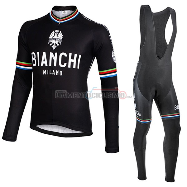 Abbigliamento Ciclismo Bianchi 2017 Milano ML 2017 nero