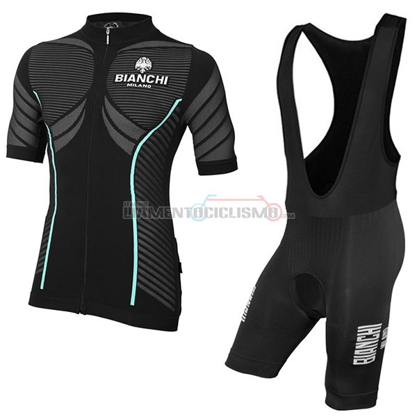 Abbigliamento Ciclismo Bianchi 2017 Milano Tago 2017 nero