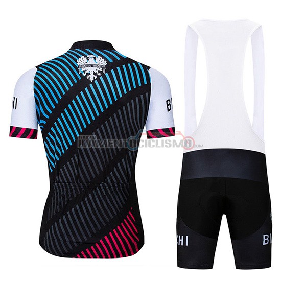 Abbigliamento Ciclismo Bianchi Manica Corta 2019 Blu Nero Rosso