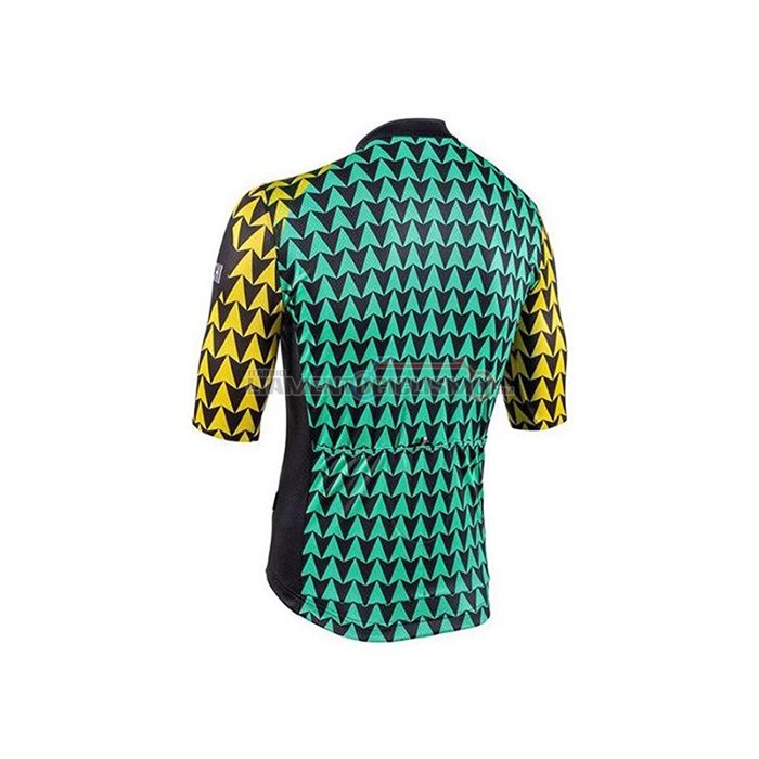Abbigliamento Ciclismo Bianchi Manica Corta 2020 Nero Blu Giallo