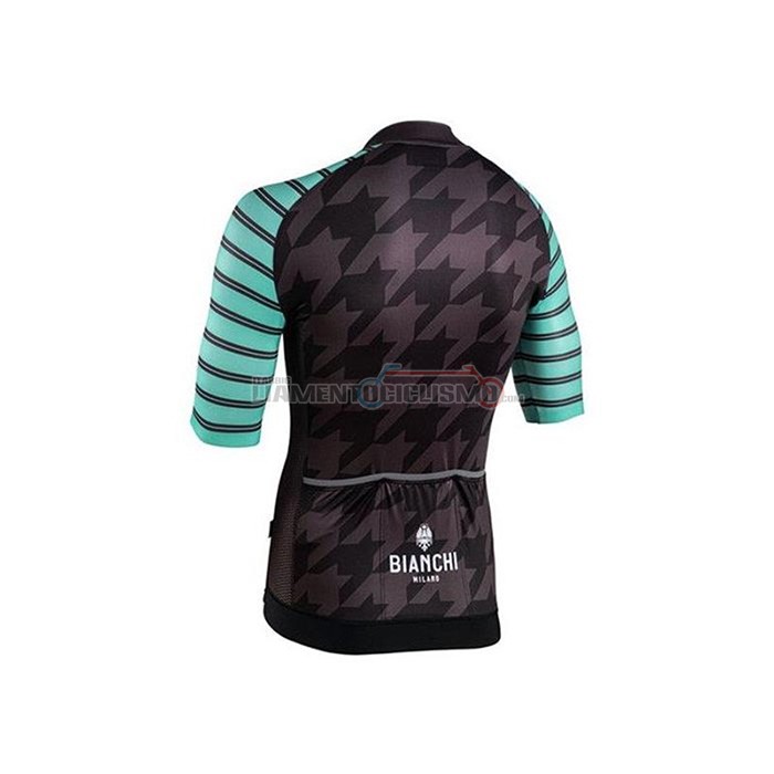 Abbigliamento Ciclismo Bianchi Manica Corta 2020 Nero Verde Bianco