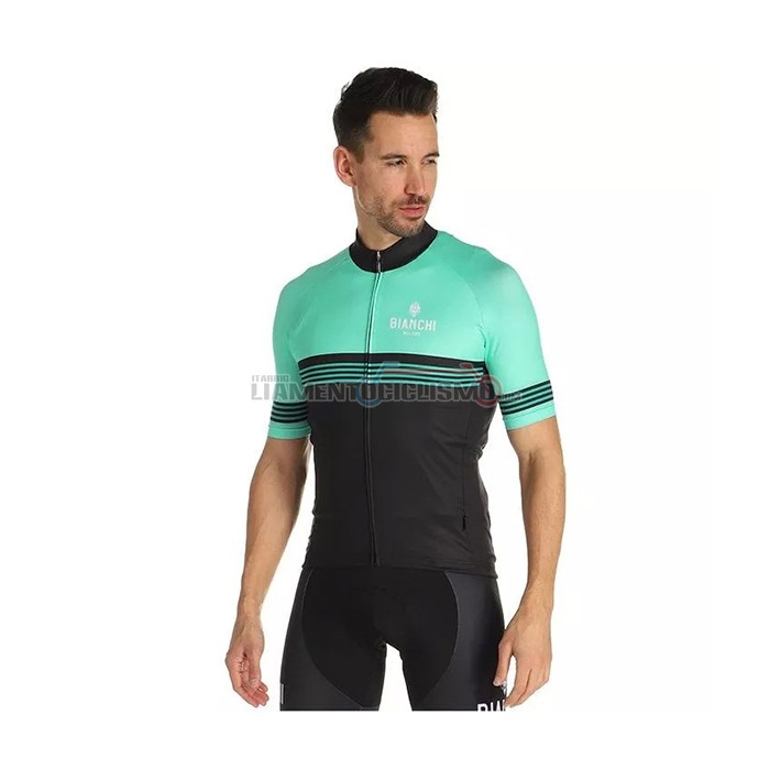 Abbigliamento Ciclismo Bianchi Manica Corta 2021 Chiaro Verde(1)