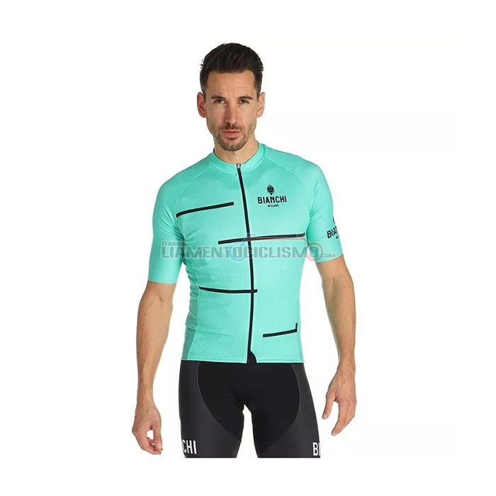 Abbigliamento Ciclismo Bianchi Manica Corta 2021 Chiaro Verde(2)