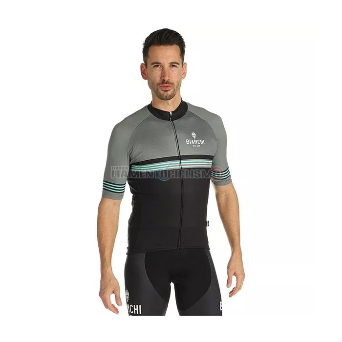 Abbigliamento Ciclismo Bianchi Manica Corta 2021 Grigio