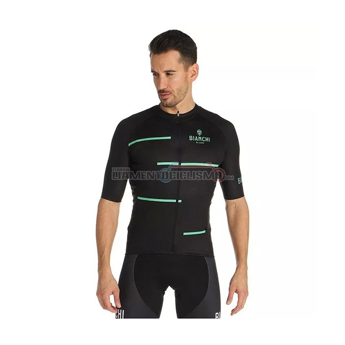 Abbigliamento Ciclismo Bianchi Manica Corta 2021 Nero(2)