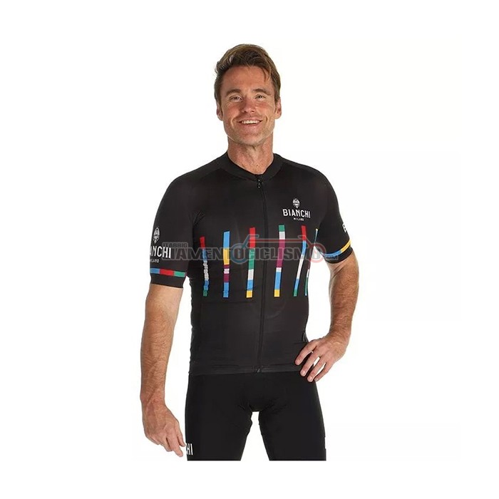 Abbigliamento Ciclismo Bianchi Manica Corta 2021 Nero(3)