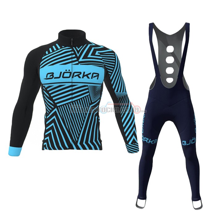 Abbigliamento Ciclismo Bjorka Manica Lunga 2021 Blu