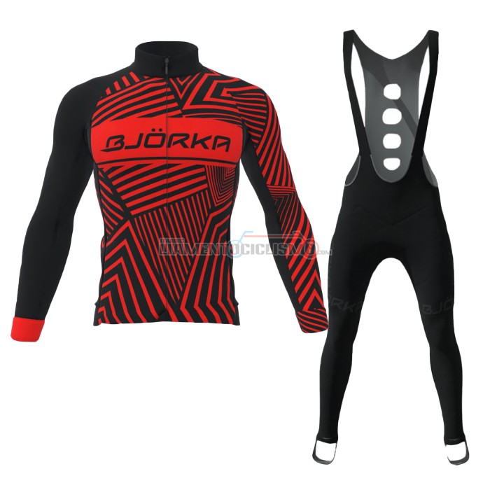 Abbigliamento Ciclismo Bjorka Manica Lunga 2021 Rosso