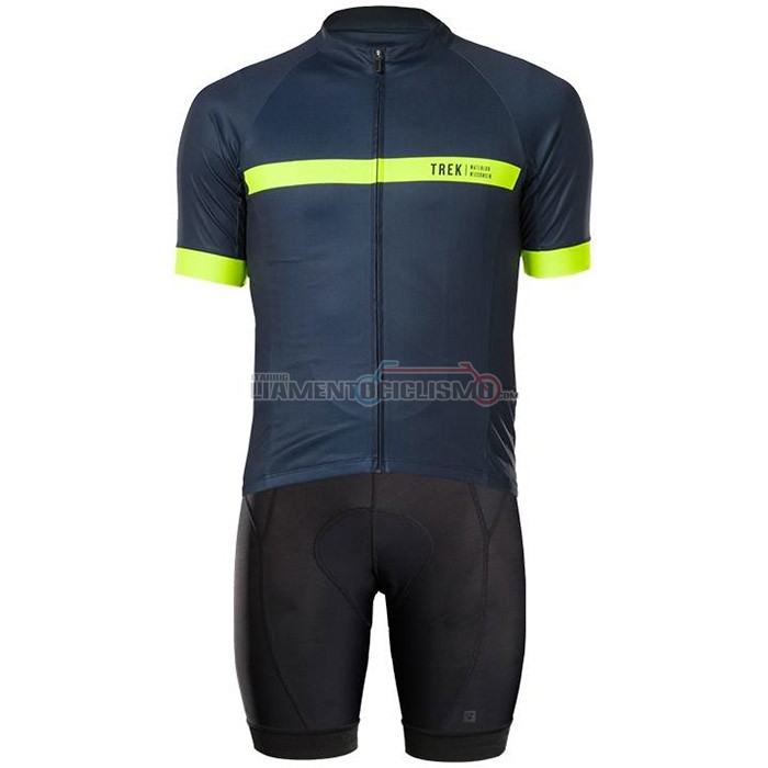 Abbigliamento Ciclismo Bontrage Manica Corta 2020 Giallo Scuro Blu