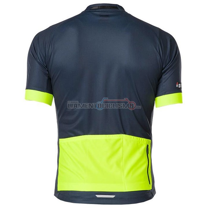 Abbigliamento Ciclismo Bontrage Manica Corta 2020 Giallo Scuro Blu