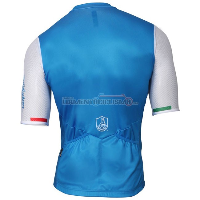 Abbigliamento Ciclismo Campagnolo Iridio Manica Corta Blu Bianco