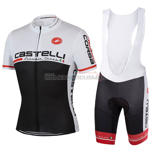 Abbigliamento Ciclismo Castelli 2017 bianco e nero