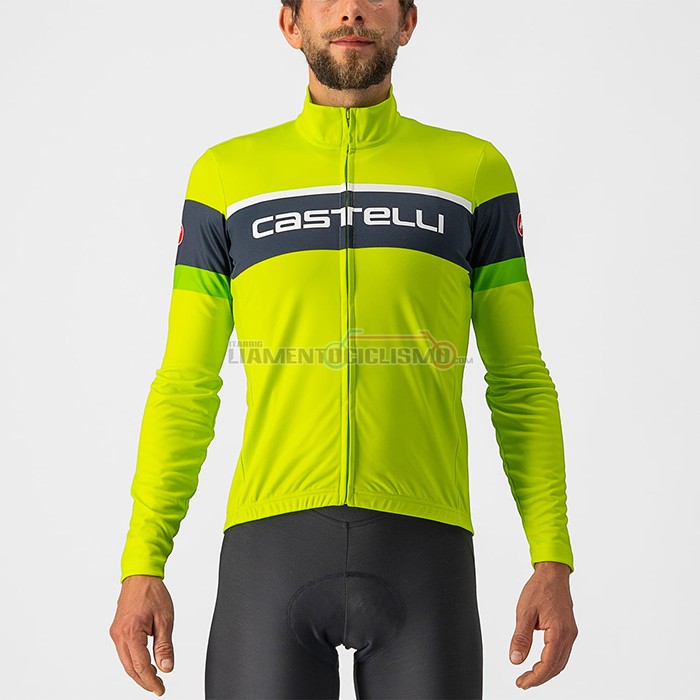 Abbigliamento Ciclismo Castelli Aceso Manica Lunga 2022 Verde