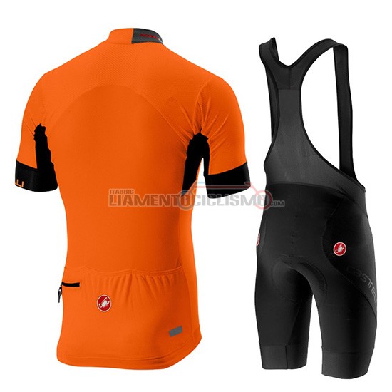 Abbigliamento Ciclismo Castelli Aero Race Manica Corta 2019 Arancione