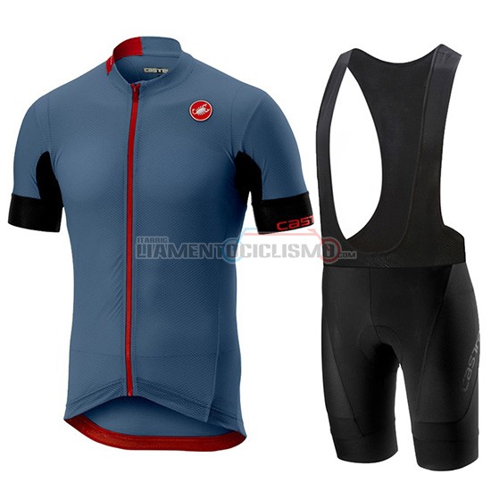 Abbigliamento Ciclismo Castelli Aero Race Manica Corta 2019 Blu