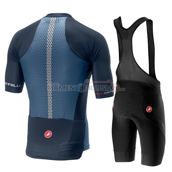 Abbigliamento Ciclismo Castelli Aero Race Manica Corta 2019 Blu Rosso