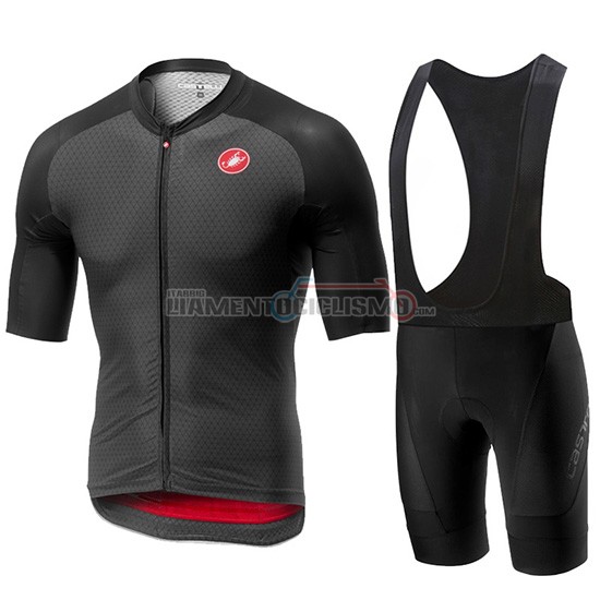 Abbigliamento Ciclismo Castelli Aero Race Manica Corta 2019 Nero