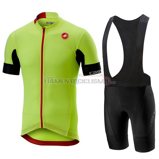 Abbigliamento Ciclismo Castelli Aero Race Manica Corta 2019 Verde