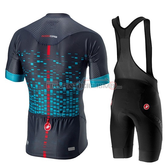 Abbigliamento Ciclismo Castelli Climber's 2.0 Manica Corta 2019 Nero Celeste