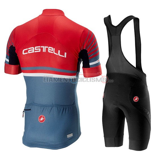 Abbigliamento Ciclismo Castelli Free AR 4.1 Manica Corta 2019 Rosso Grigio