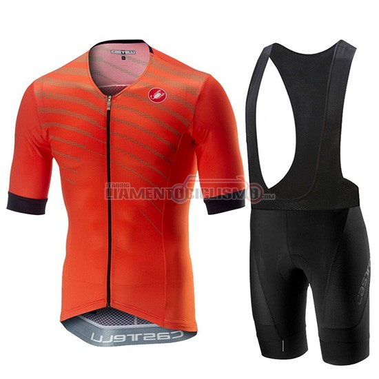 Abbigliamento Ciclismo Castelli Free Speed Race Manica Corta 2019 Arancione