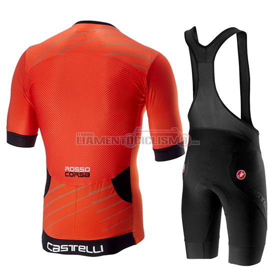 Abbigliamento Ciclismo Castelli Free Speed Race Manica Corta 2019 Arancione