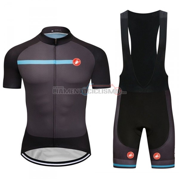 Abbigliamento Ciclismo Castelli Manica Corta 2018 Spento Grigio