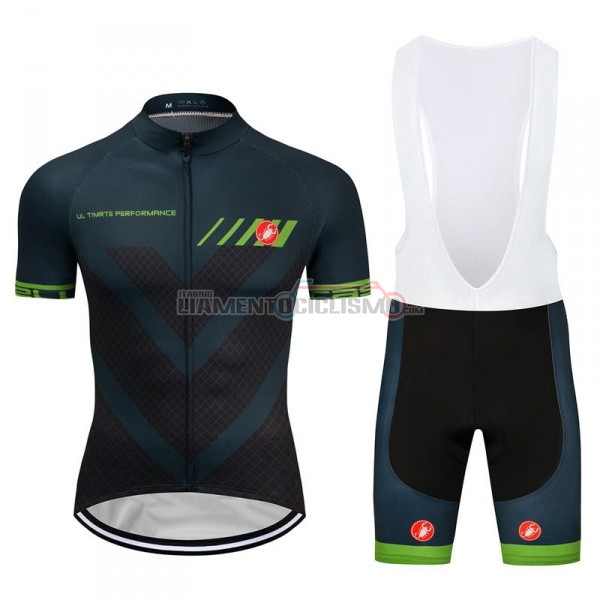 Abbigliamento Ciclismo Castelli Manica Corta 2018 Spento Verde