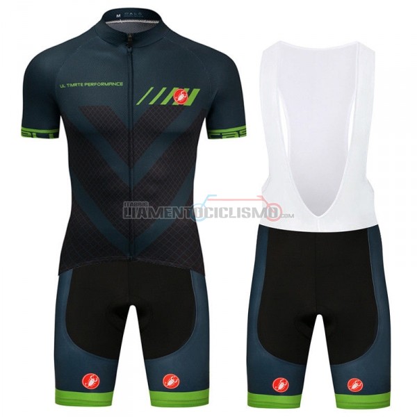 Abbigliamento Ciclismo Castelli Manica Corta 2018 Spento Verde