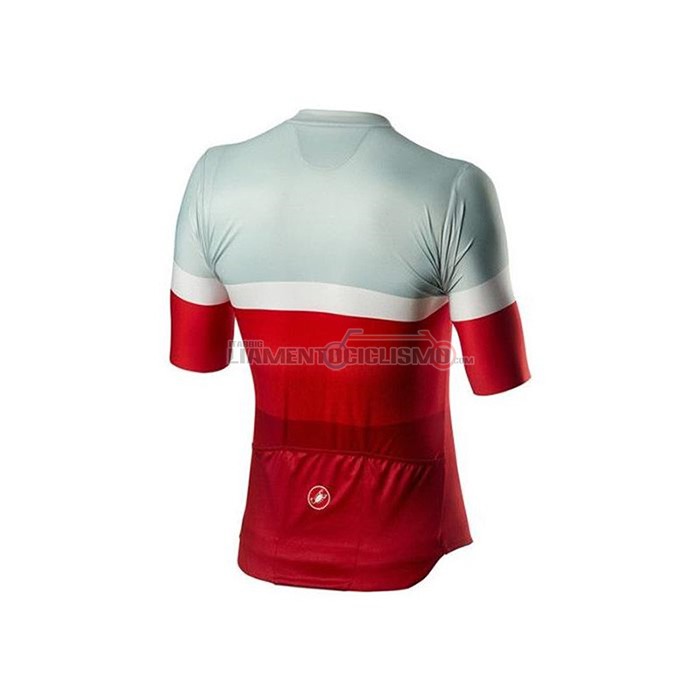 Abbigliamento Ciclismo Castelli Manica Corta 2020 Grigio Rosso