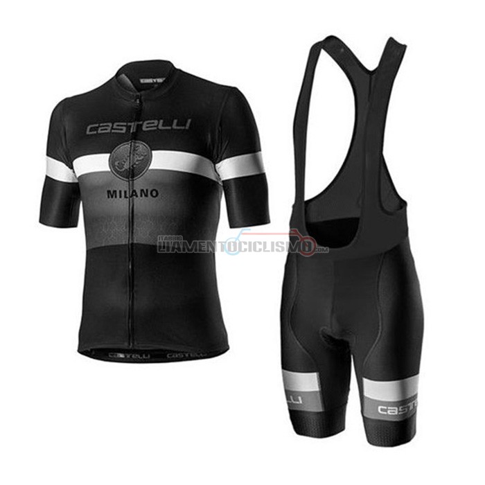 Abbigliamento Ciclismo Castelli Manica Corta 2020 Nero Bianco