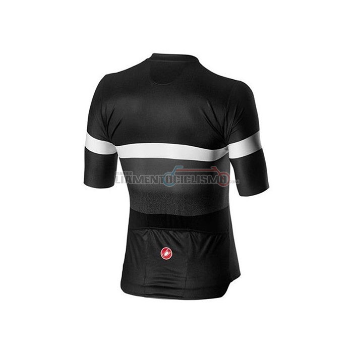 Abbigliamento Ciclismo Castelli Manica Corta 2020 Nero Bianco