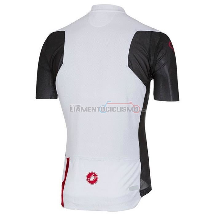 Abbigliamento Ciclismo Castelli Manica Corta 2020 Nero Bianco Rosso