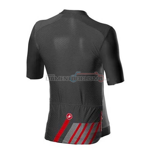 Abbigliamento Ciclismo Castelli Manica Corta 2020 Nero Grigio Rosso