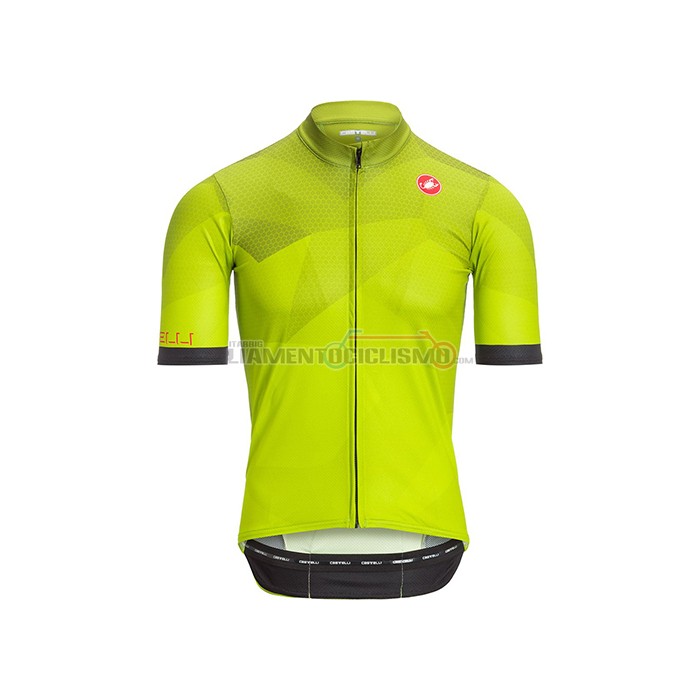 Abbigliamento Ciclismo Castelli Manica Corta 2021 Aceso Giallo