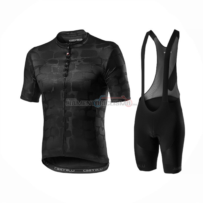 Abbigliamento Ciclismo Castelli Manica Corta 2021 Aceso Nero