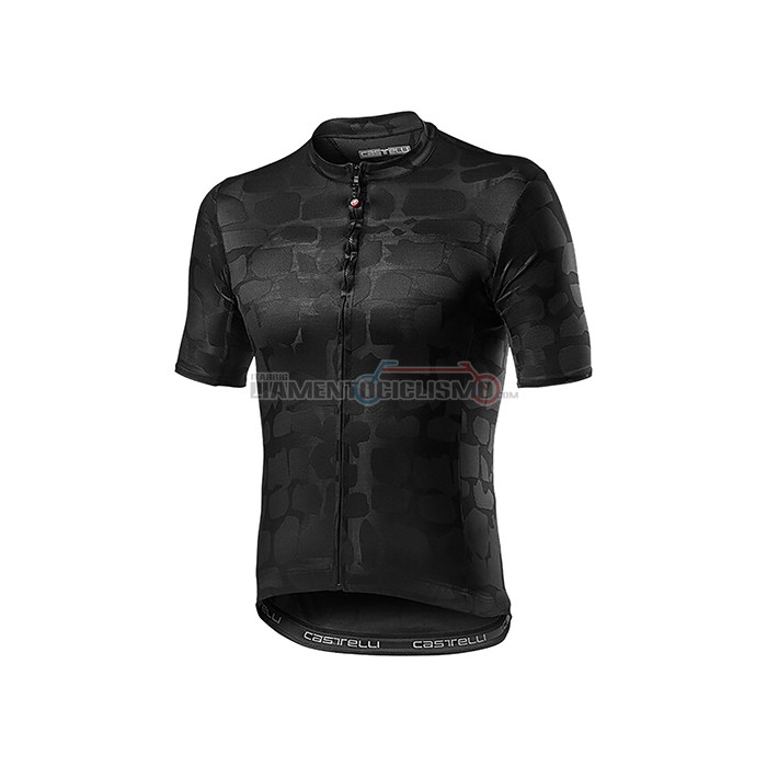 Abbigliamento Ciclismo Castelli Manica Corta 2021 Aceso Nero