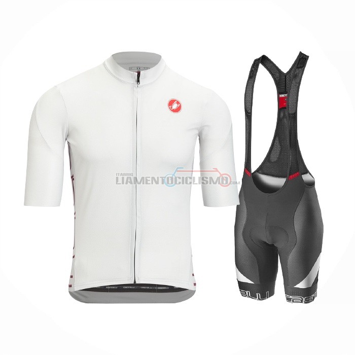 Abbigliamento Ciclismo Castelli Manica Corta 2021 Bianco