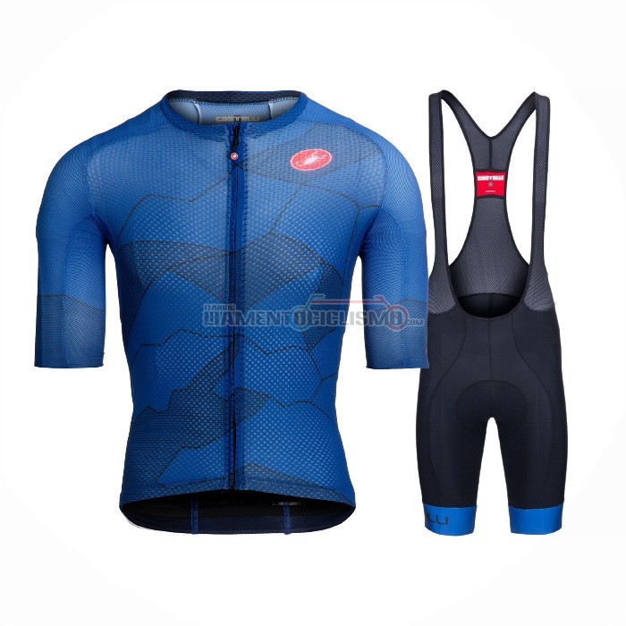 Abbigliamento Ciclismo Castelli Manica Corta 2021 Blu