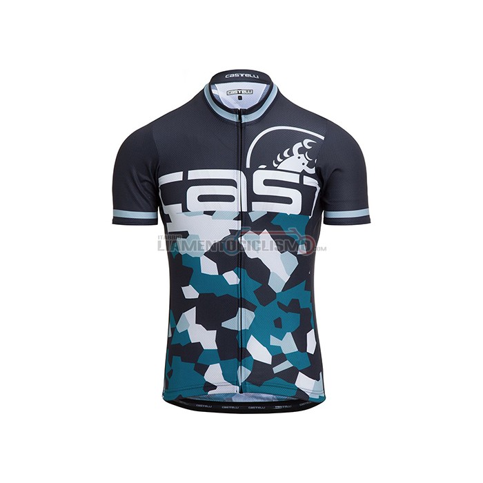 Abbigliamento Ciclismo Castelli Manica Corta 2021 Blu Grigio