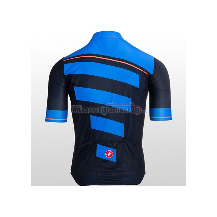 Abbigliamento Ciclismo Castelli Manica Corta 2021 Blu Nero