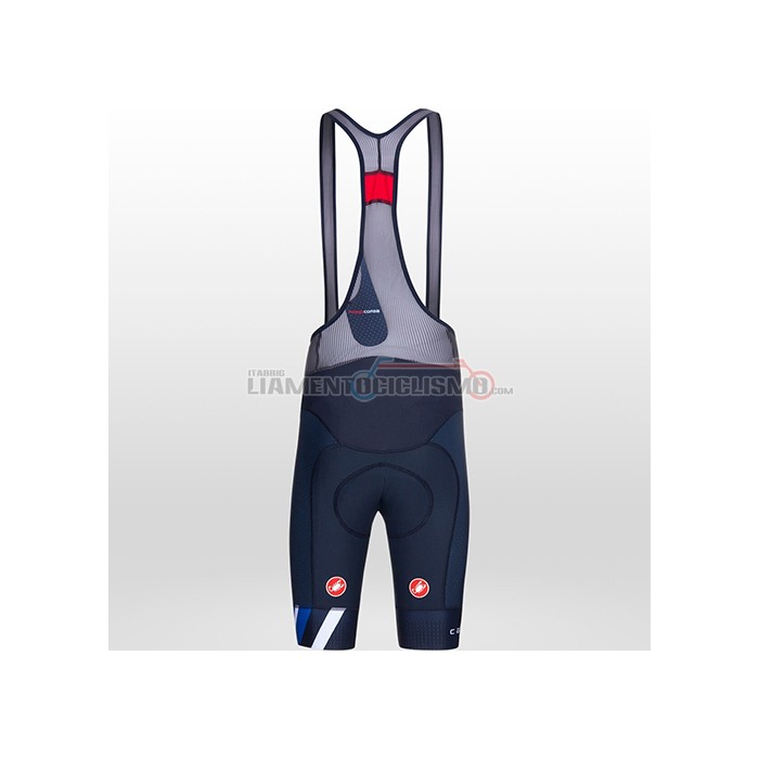 Abbigliamento Ciclismo Castelli Manica Corta 2021 Blu Nero Bianco